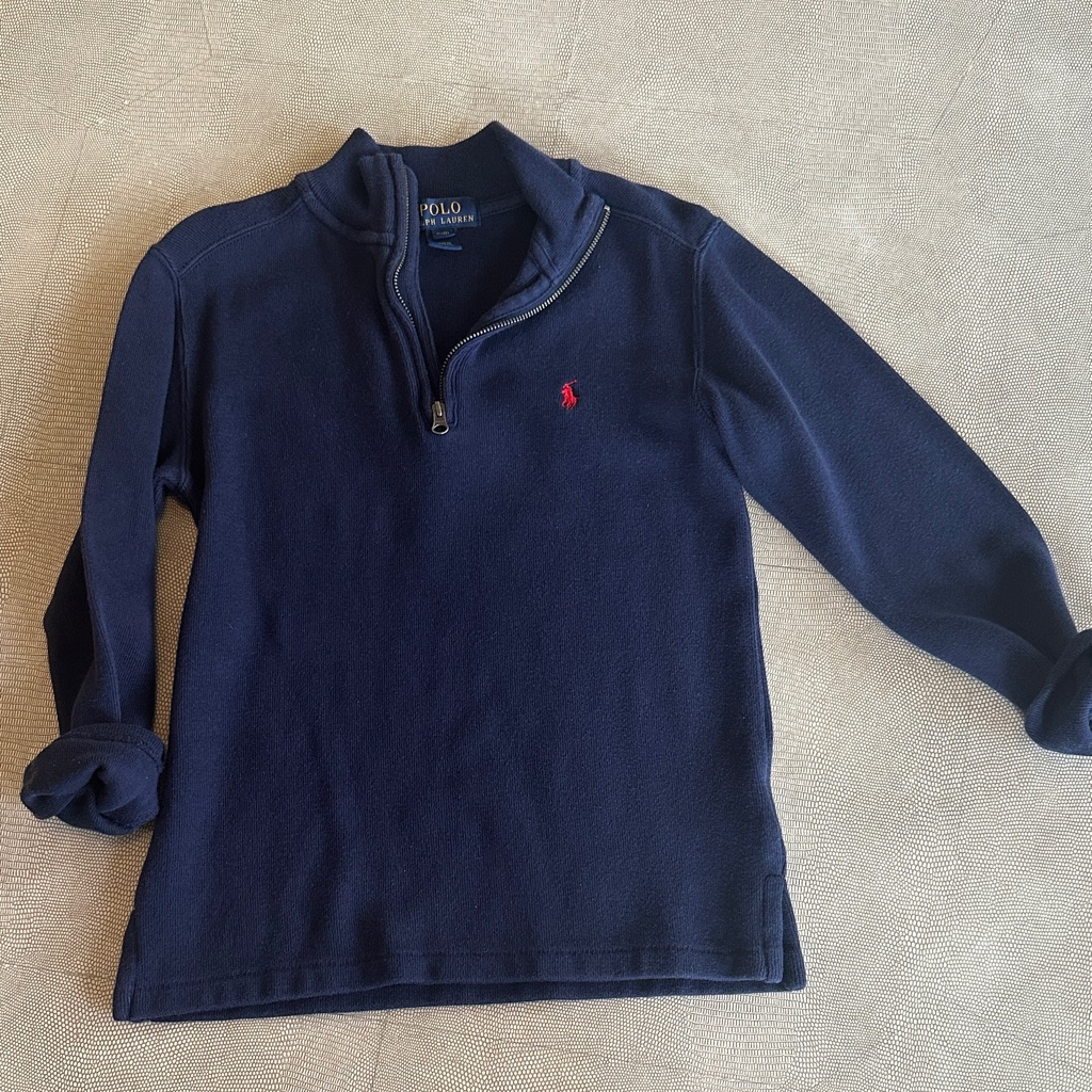 Polo By Ralph Lauren Kids Navy Quarter-Zip Sweatshirt